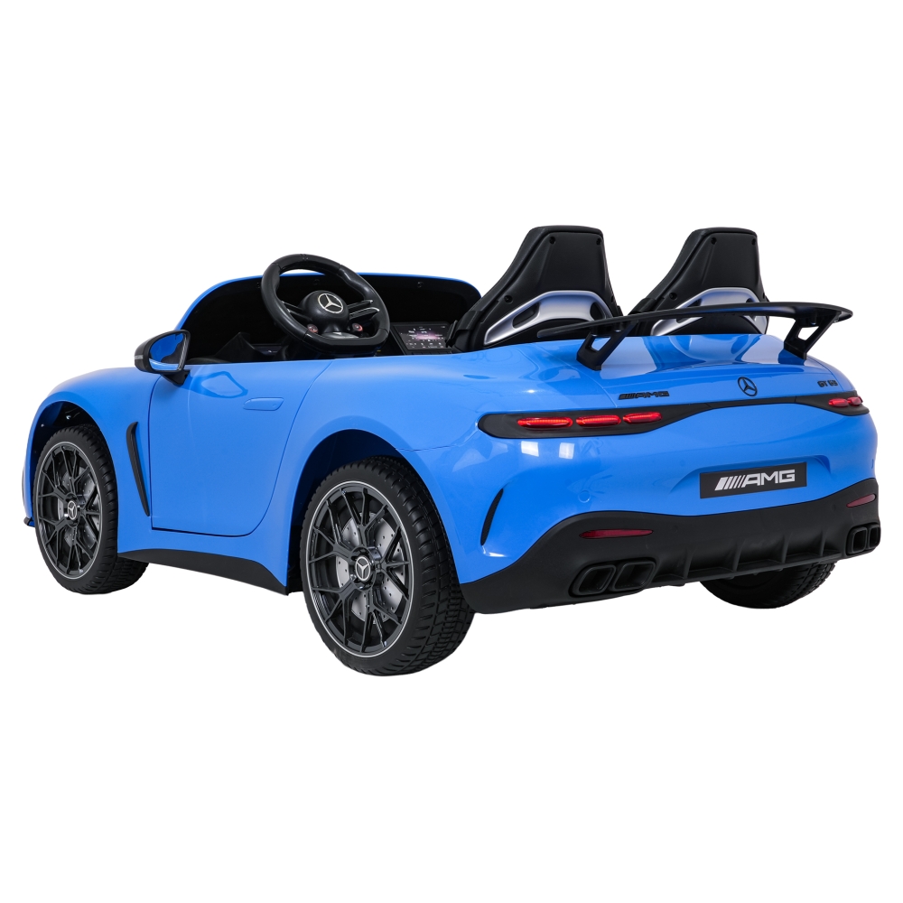 Dvivietis elektromobilis Mercedes-Benz GT63 AMG, Blue-Elektromobiliai vaikams, Mašinos-e-vaikas