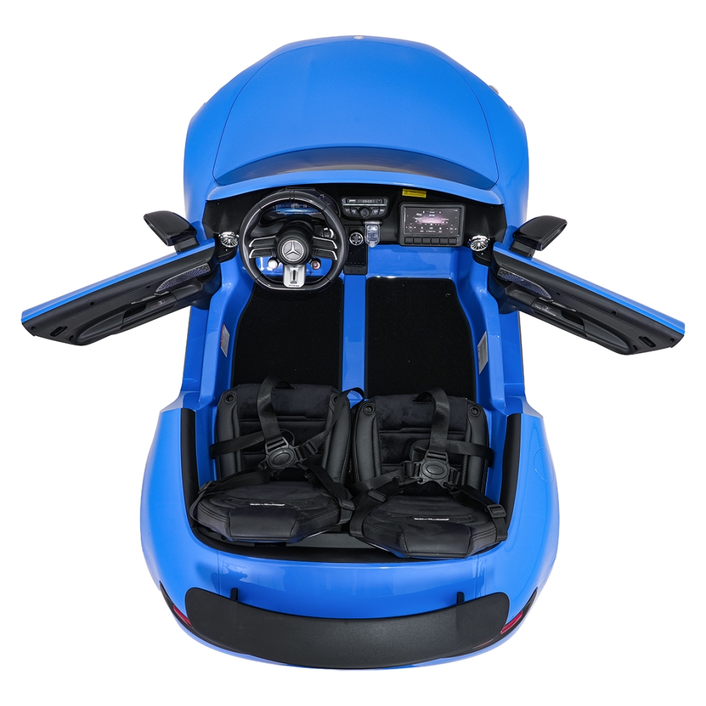 Dvivietis elektromobilis Mercedes-Benz GT63 AMG, Blue-Elektromobiliai vaikams, Mašinos-e-vaikas