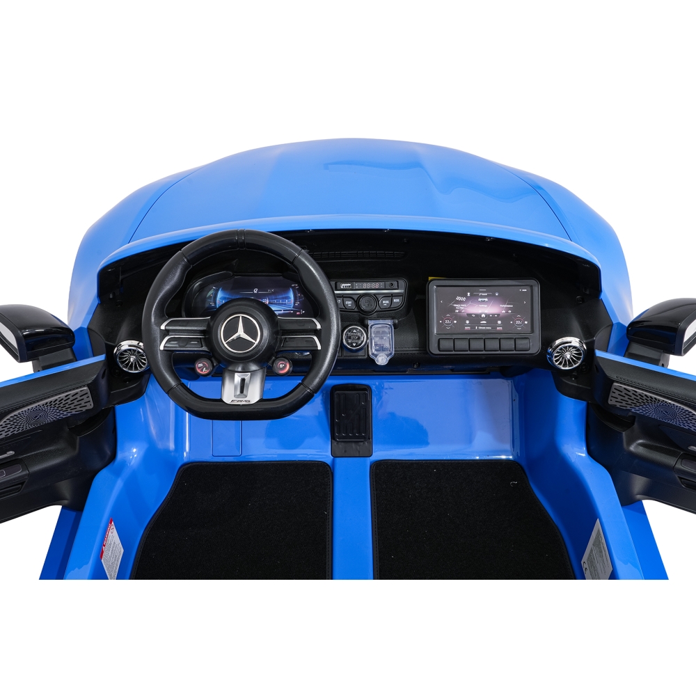 Dvivietis elektromobilis Mercedes-Benz GT63 AMG, Blue-Elektromobiliai vaikams, Mašinos-e-vaikas