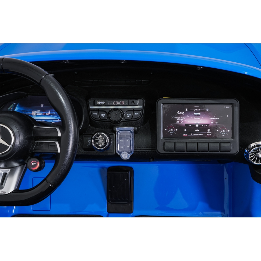 Dvivietis elektromobilis Mercedes-Benz GT63 AMG, Blue-Elektromobiliai vaikams, Mašinos-e-vaikas