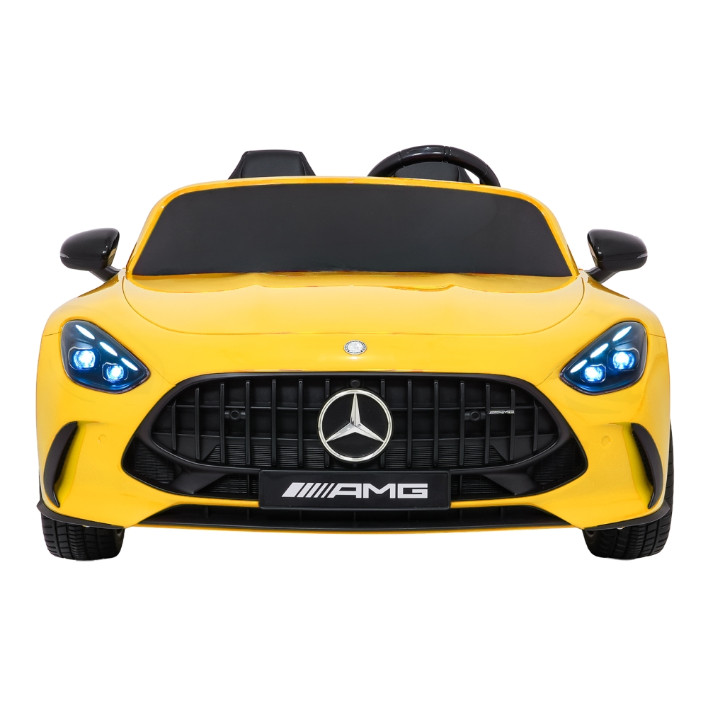 Dvivietis elektromobilis Mercedes-Benz GT63 AMG, Yellow-Elektromobiliai vaikams, Mašinos-e-vaikas