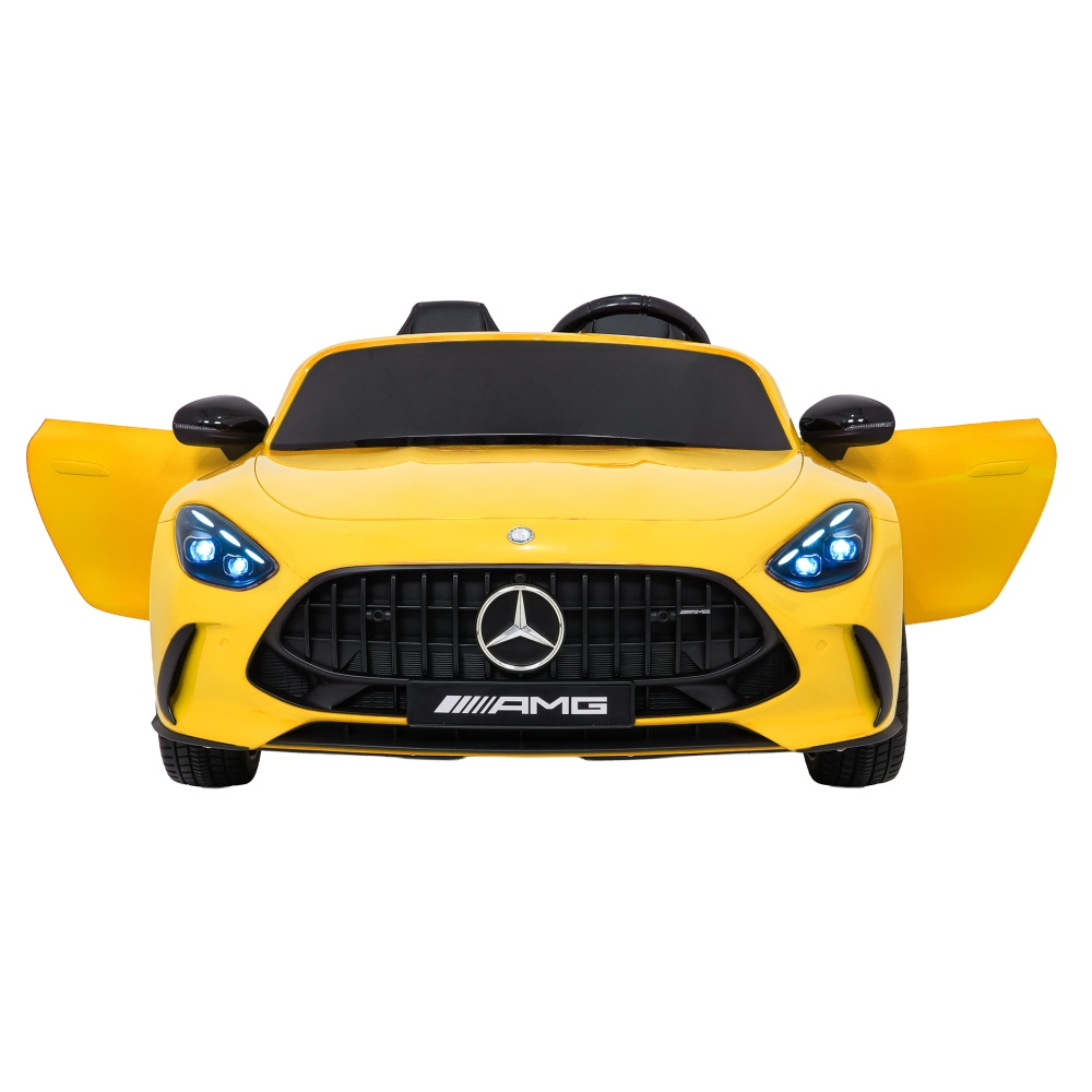 Dvivietis elektromobilis Mercedes-Benz GT63 AMG, Yellow-Elektromobiliai vaikams, Mašinos-e-vaikas