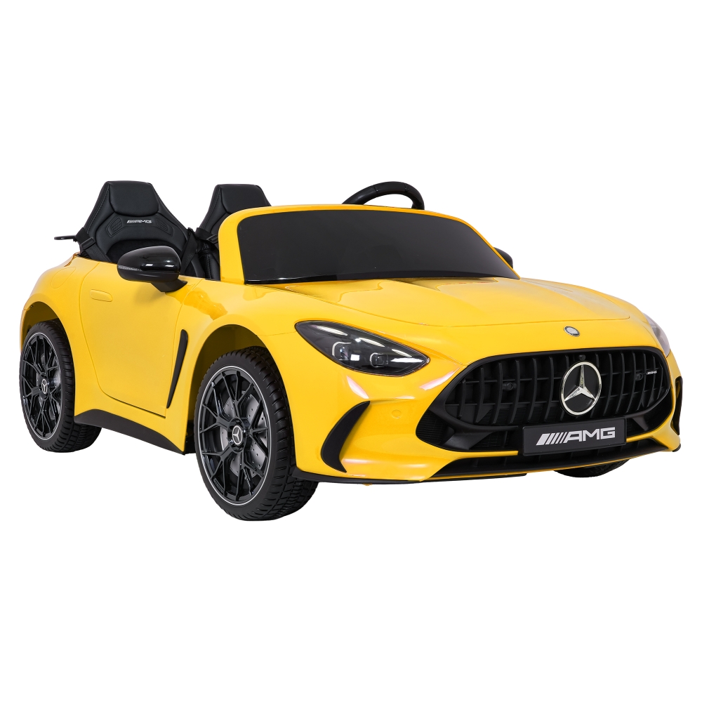 Dvivietis elektromobilis Mercedes-Benz GT63 AMG, Yellow-Elektromobiliai vaikams, Mašinos-e-vaikas