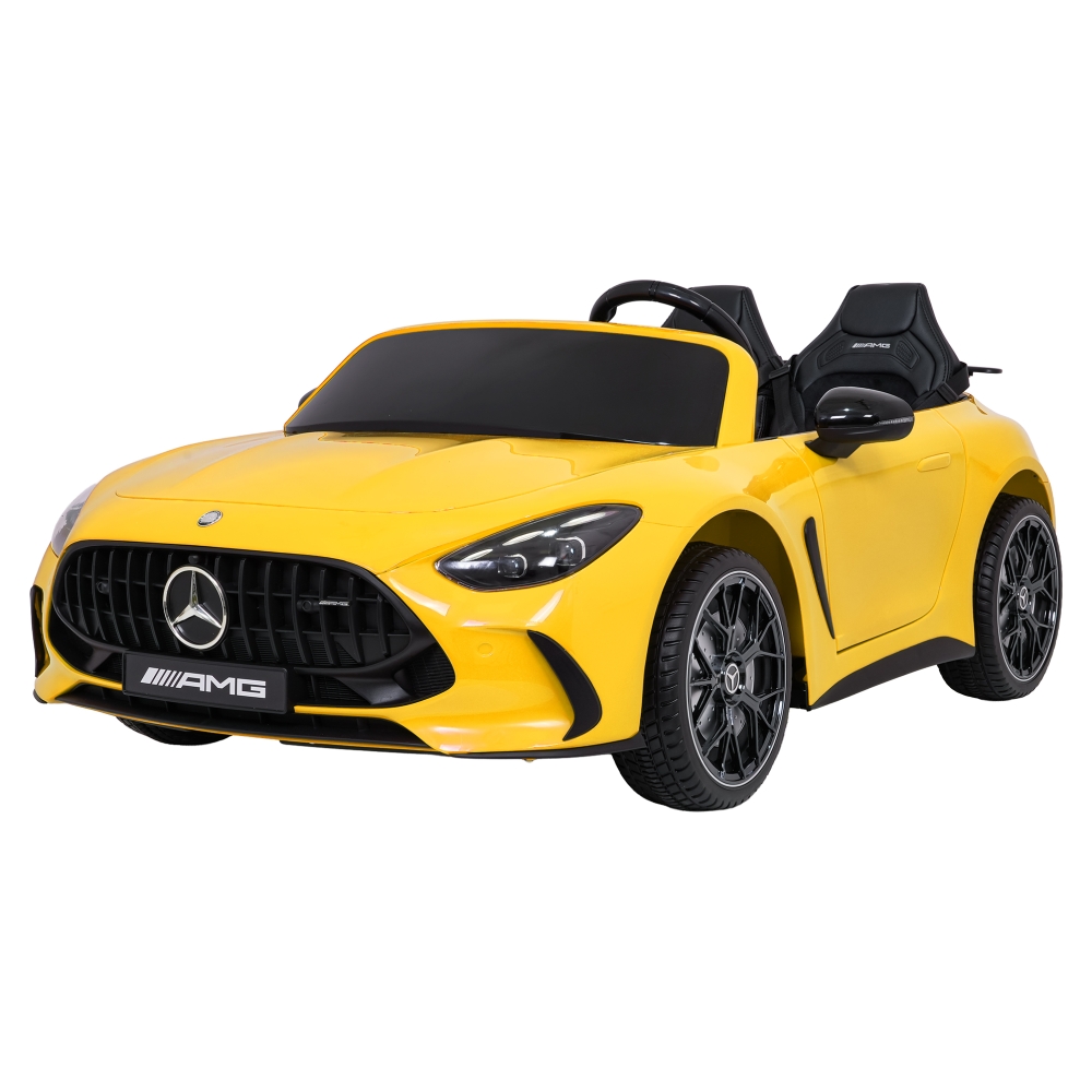 Dvivietis elektromobilis Mercedes-Benz GT63 AMG, Yellow-Elektromobiliai vaikams, Mašinos-e-vaikas