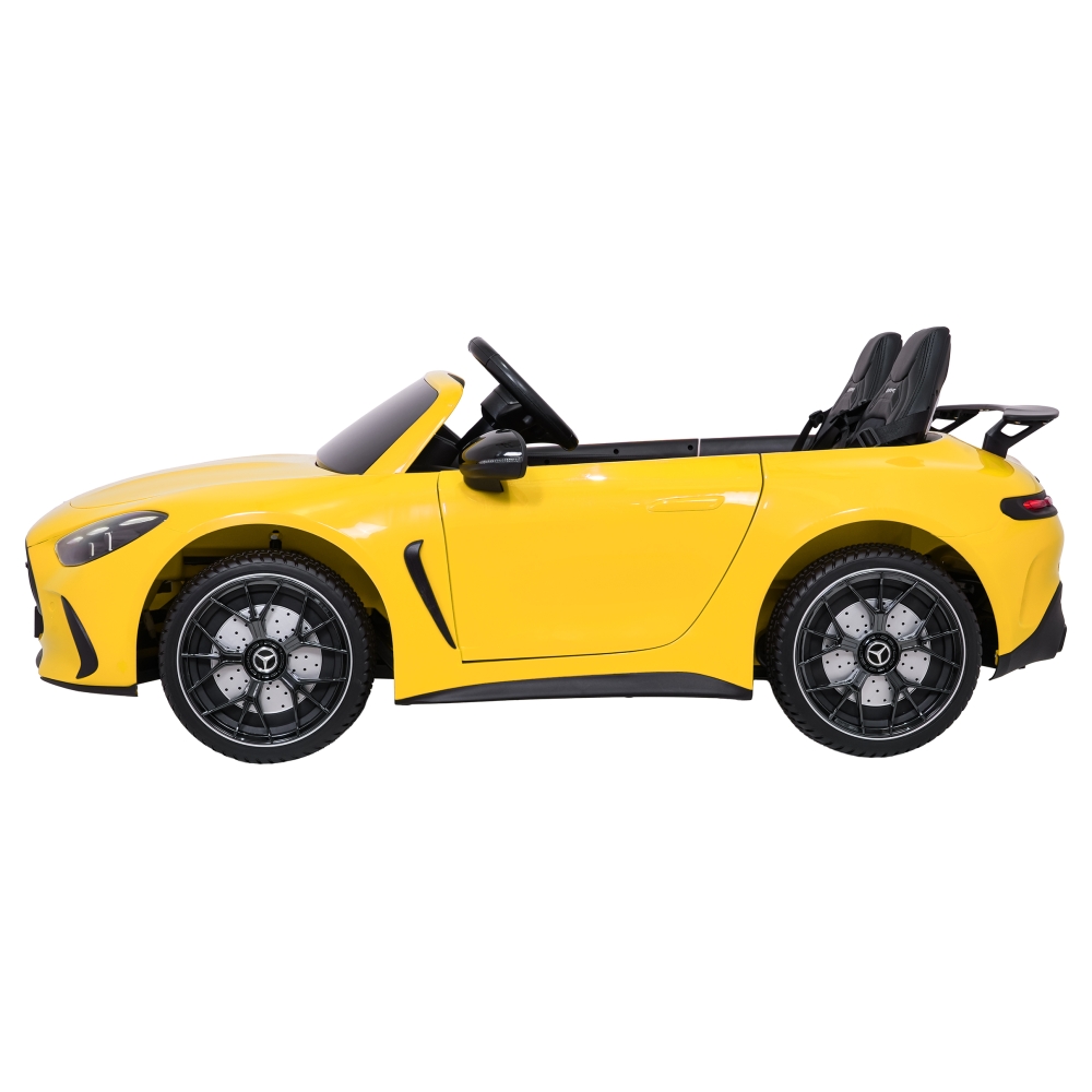 Dvivietis elektromobilis Mercedes-Benz GT63 AMG, Yellow-Elektromobiliai vaikams, Mašinos-e-vaikas