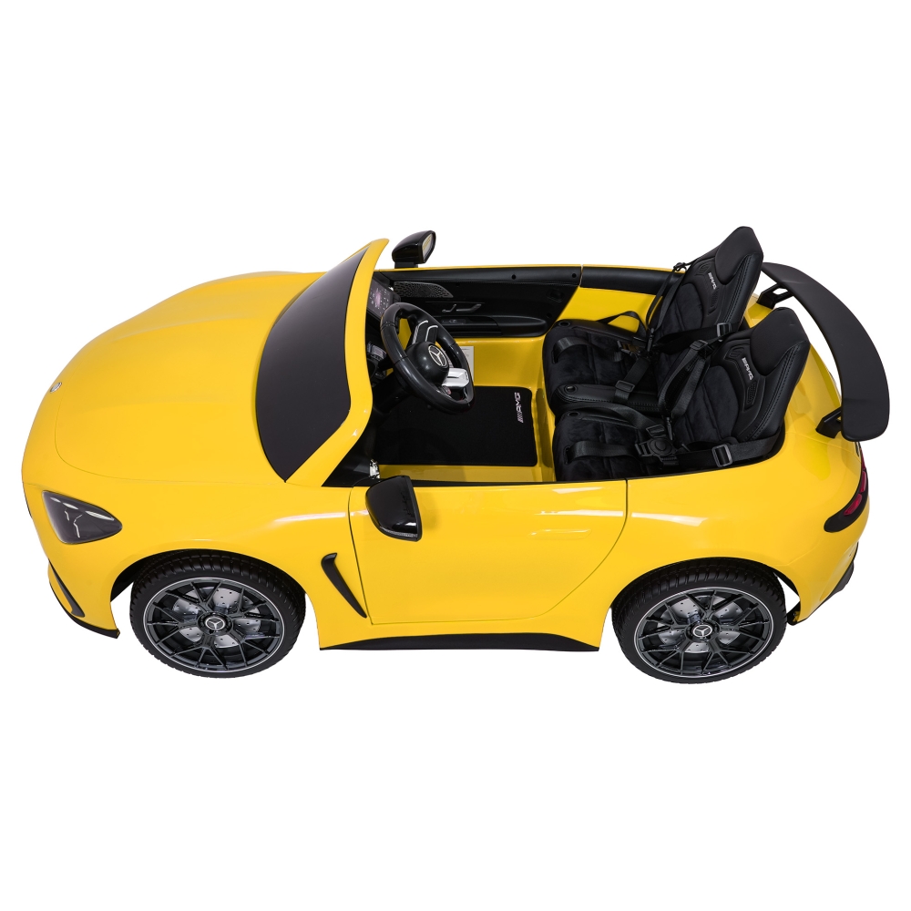 Dvivietis elektromobilis Mercedes-Benz GT63 AMG, Yellow-Elektromobiliai vaikams, Mašinos-e-vaikas