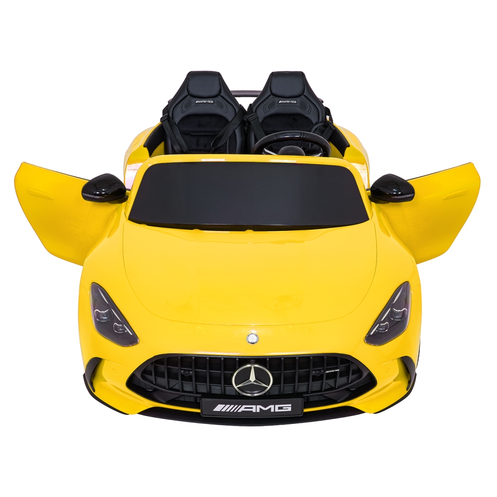 Dvivietis elektromobilis Mercedes-Benz GT63 AMG, Yellow-Elektromobiliai vaikams, Mašinos-e-vaikas