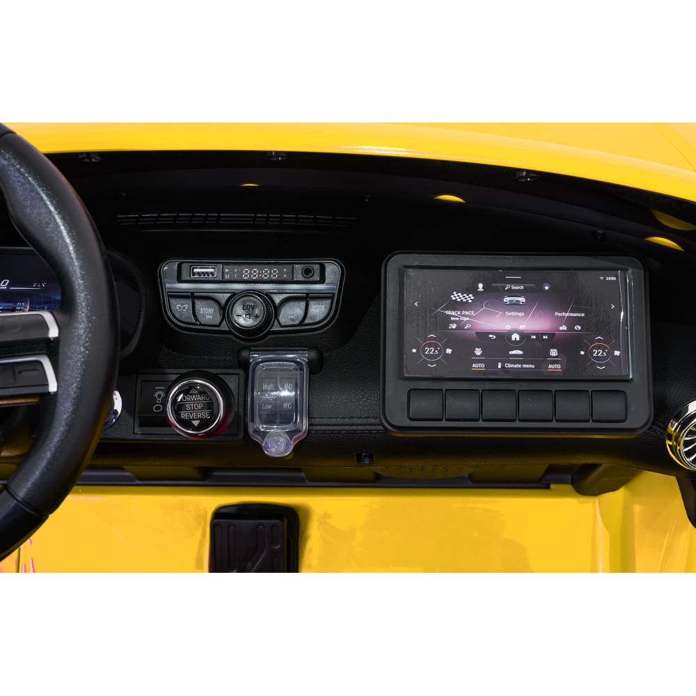 Dvivietis elektromobilis Mercedes-Benz GT63 AMG, Yellow-Elektromobiliai vaikams, Mašinos-e-vaikas