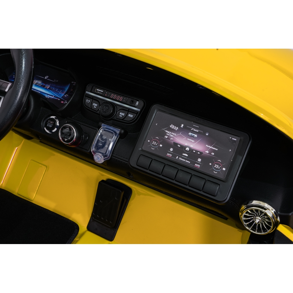 Dvivietis elektromobilis Mercedes-Benz GT63 AMG, Yellow-Elektromobiliai vaikams, Mašinos-e-vaikas