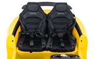 Dvivietis elektromobilis Mercedes-Benz GT63 AMG, Yellow-Elektromobiliai vaikams, Mašinos-e-vaikas