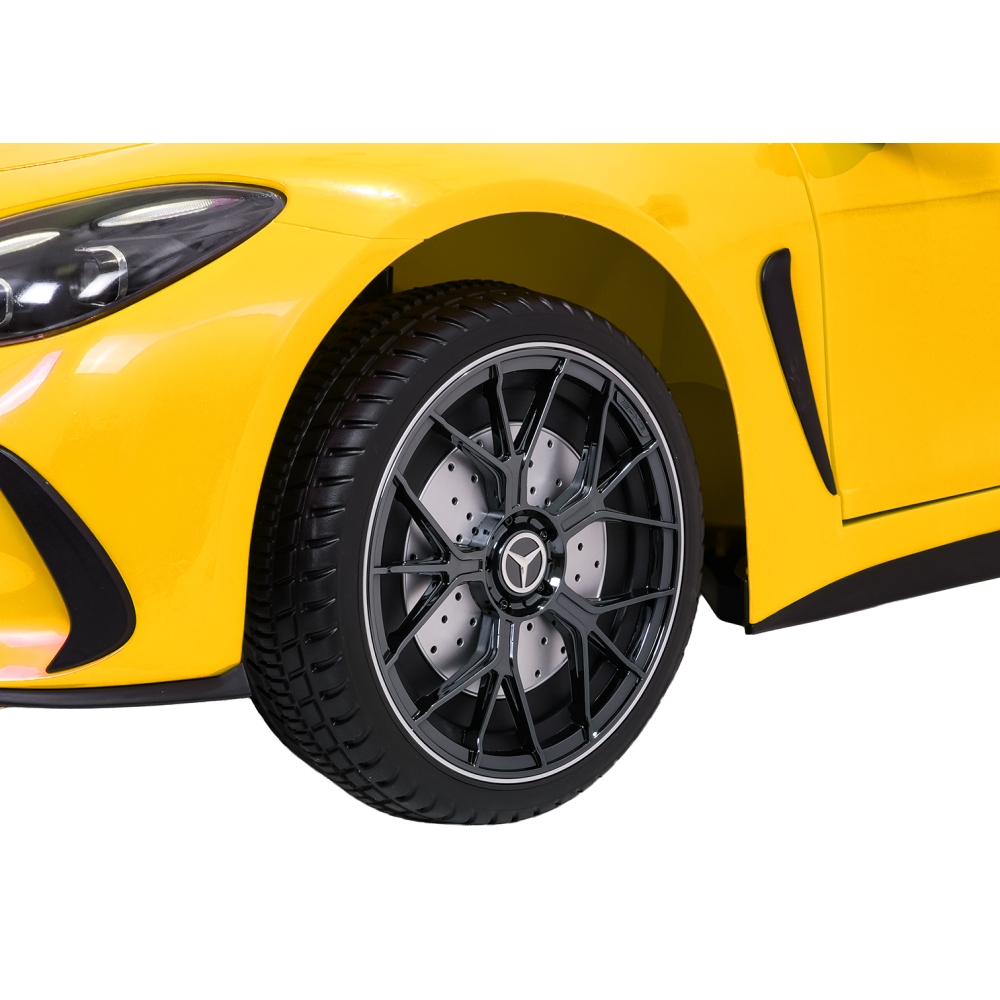 Dvivietis elektromobilis Mercedes-Benz GT63 AMG, Yellow-Elektromobiliai vaikams, Mašinos-e-vaikas