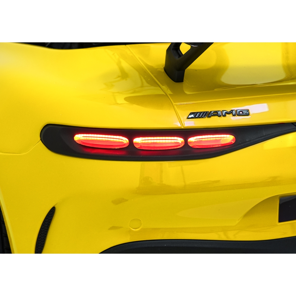 Dvivietis elektromobilis Mercedes-Benz GT63 AMG, Yellow-Elektromobiliai vaikams, Mašinos-e-vaikas