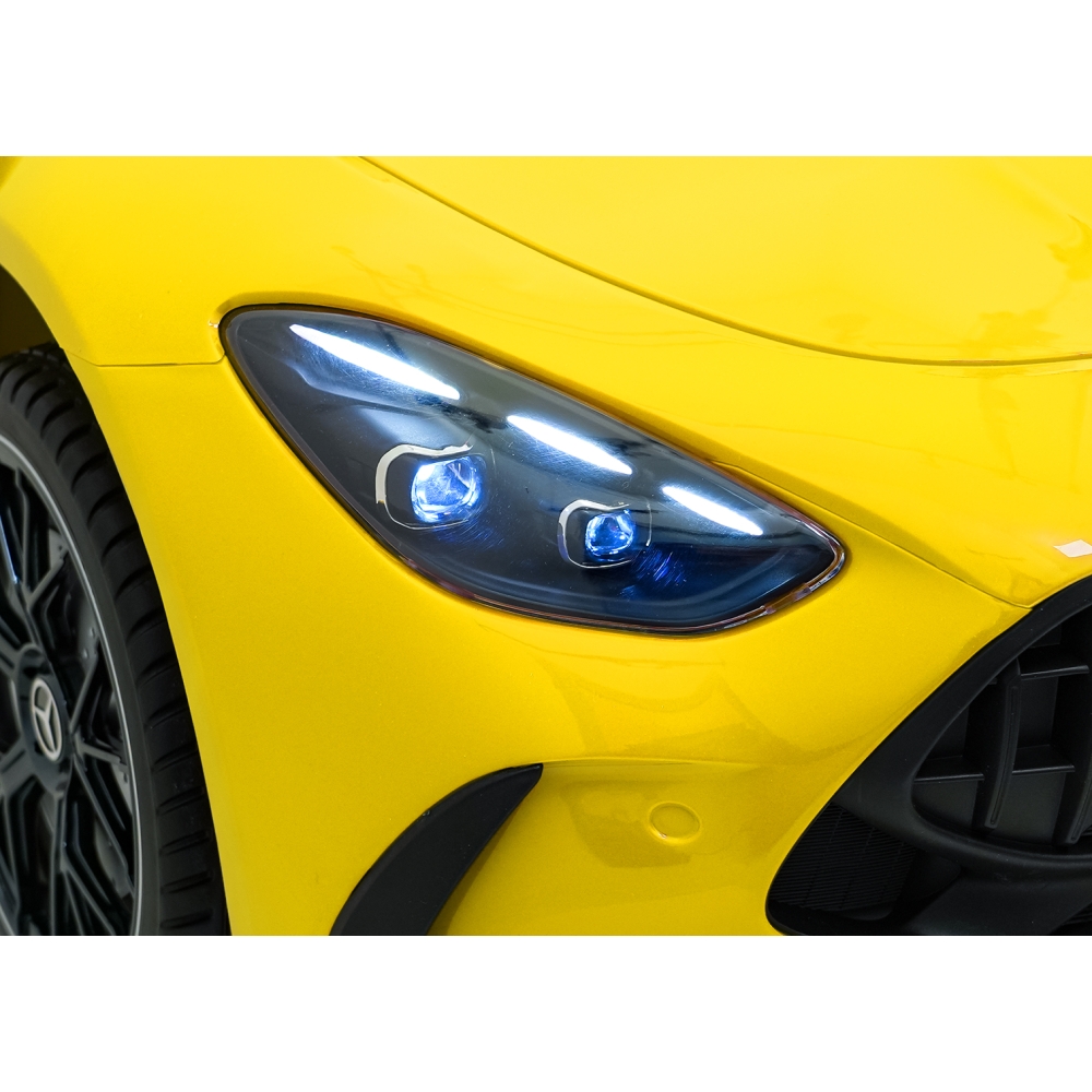 Dvivietis elektromobilis Mercedes-Benz GT63 AMG, Yellow-Elektromobiliai vaikams, Mašinos-e-vaikas