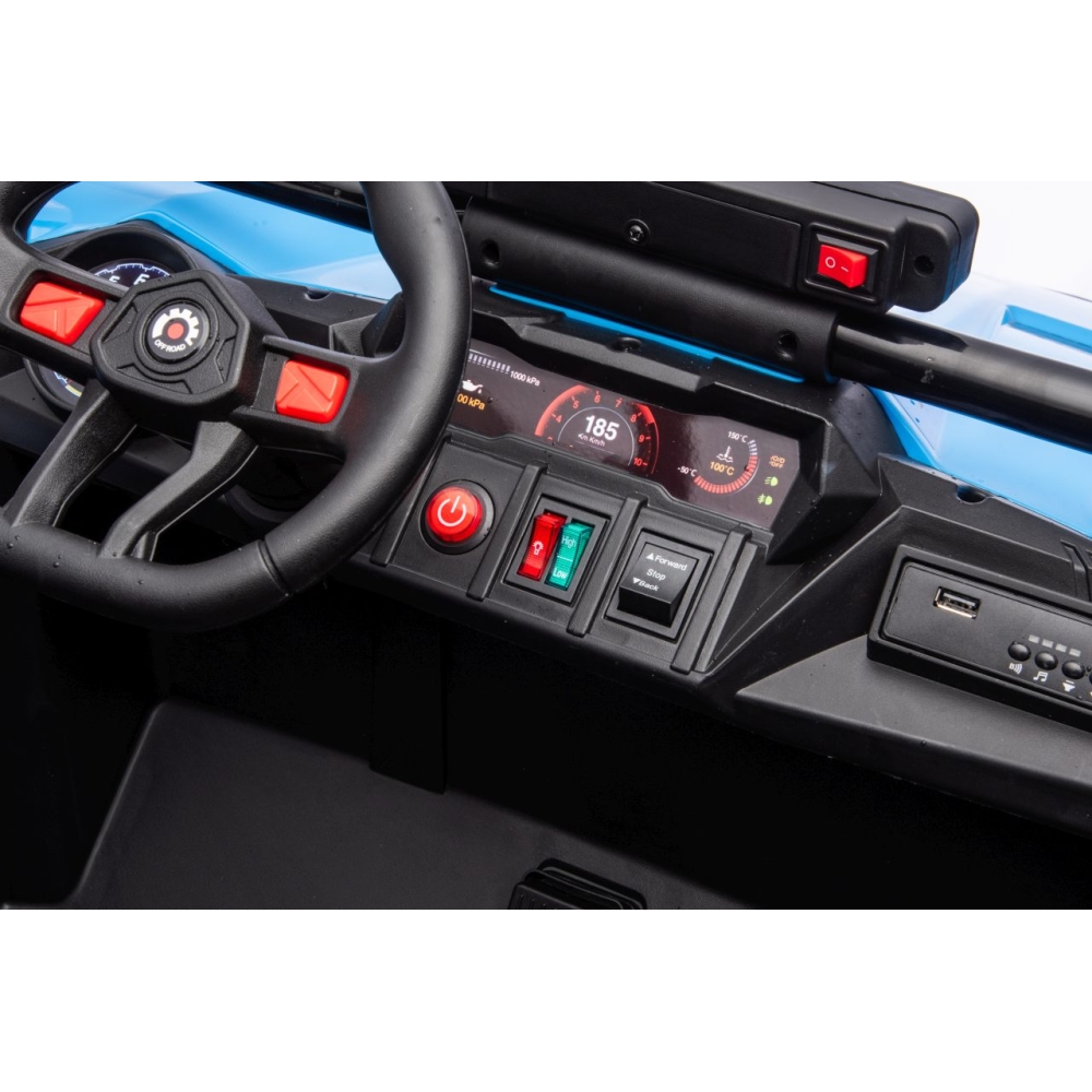 Elektrinis Buggy TURBO 23, Blue-Elektromobiliai vaikams, Keturračiai ir bagiai-e-vaikas