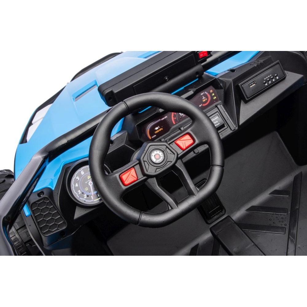 Elektrinis Buggy TURBO 23, Blue-Elektromobiliai vaikams, Keturračiai ir bagiai-e-vaikas