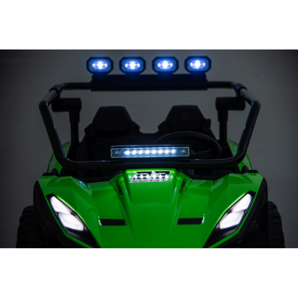 Elektrinis Buggy TURBO 23, Green-Elektromobiliai vaikams, Keturračiai ir bagiai-e-vaikas