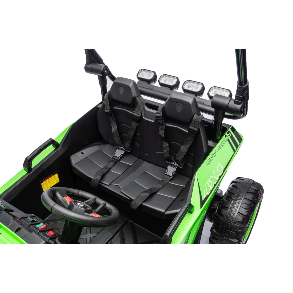 Elektrinis Buggy TURBO 23, Green-Elektromobiliai vaikams, Keturračiai ir bagiai-e-vaikas