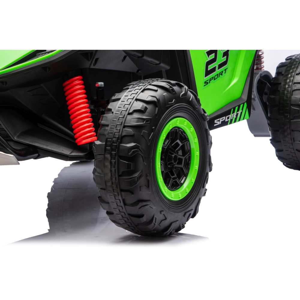 Elektrinis Buggy TURBO 23, Green-Elektromobiliai vaikams, Keturračiai ir bagiai-e-vaikas