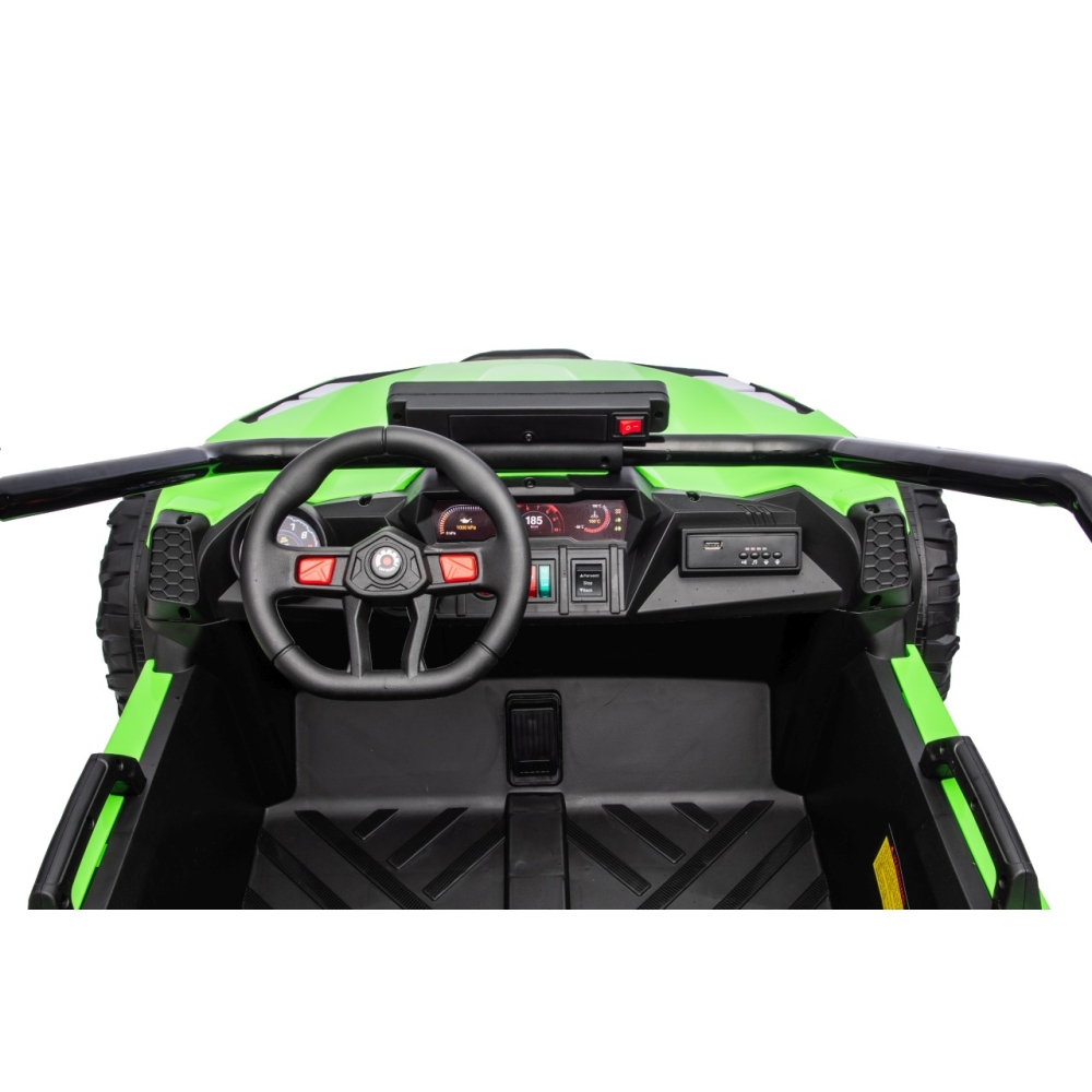 Elektrinis Buggy TURBO 23, Green-Elektromobiliai vaikams, Keturračiai ir bagiai-e-vaikas