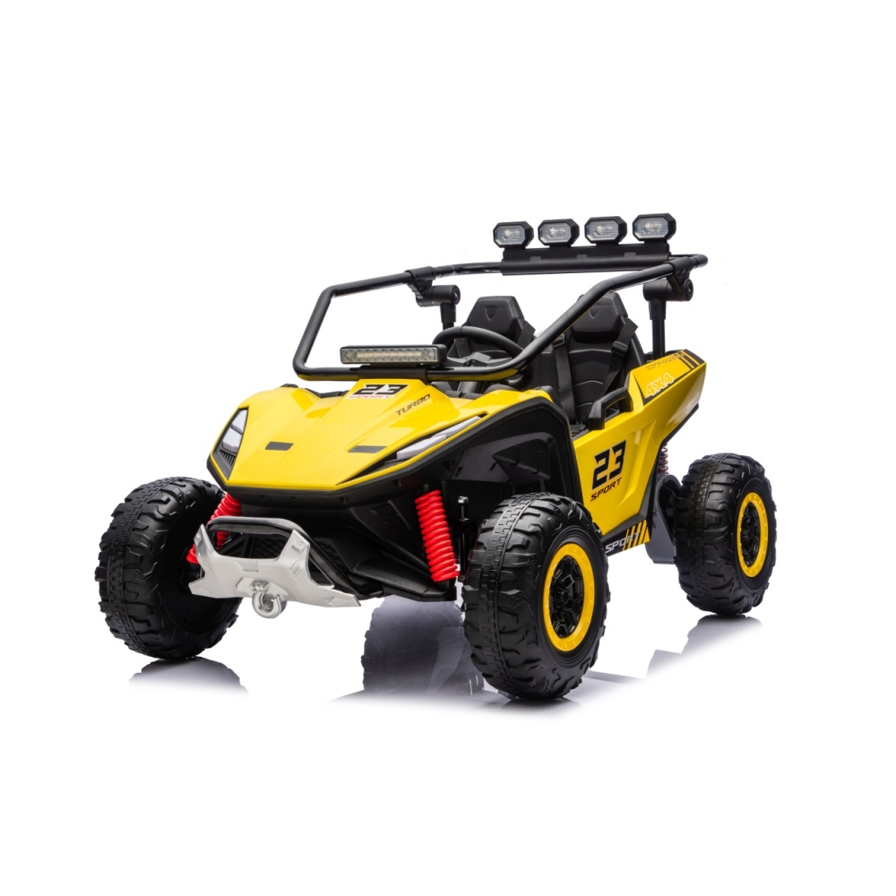 Elektrinis Buggy TURBO 23, Yellow-Elektromobiliai vaikams, Keturračiai ir bagiai-e-vaikas