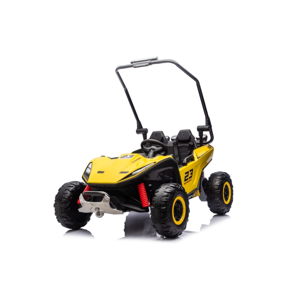 Elektrinis Buggy TURBO 23, Yellow-Elektromobiliai vaikams, Keturračiai ir bagiai-e-vaikas