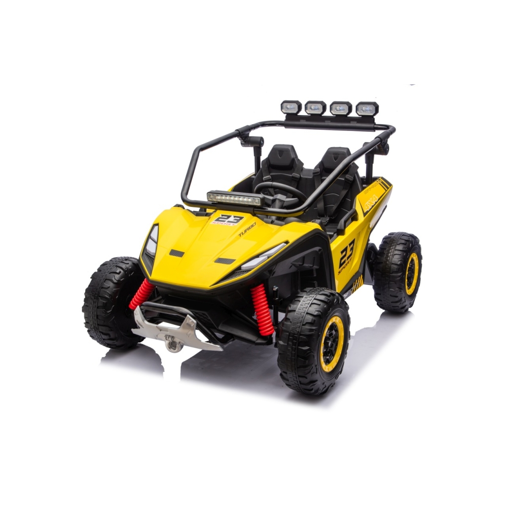 Elektrinis Buggy TURBO 23, Yellow-Elektromobiliai vaikams, Keturračiai ir bagiai-e-vaikas