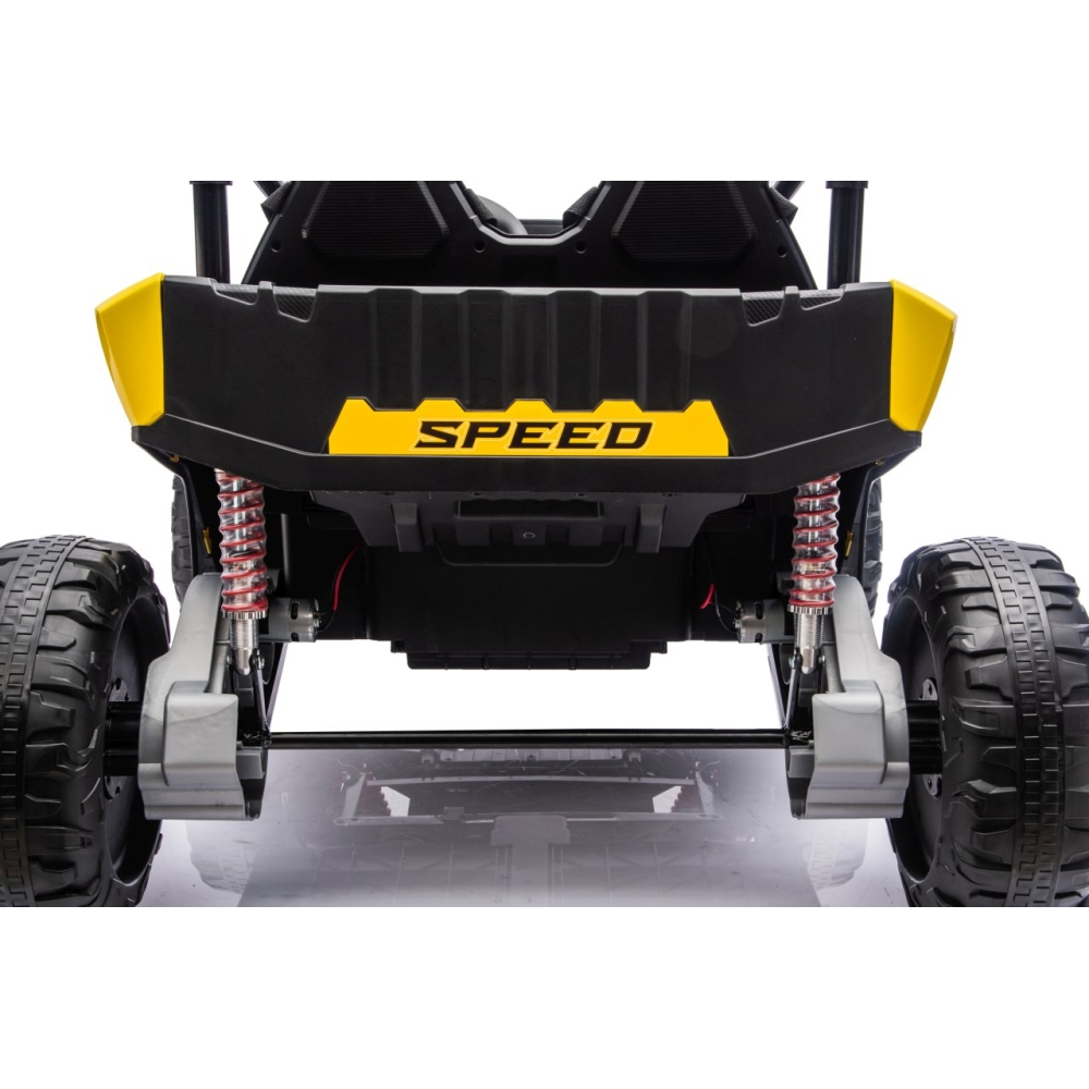 Elektrinis Buggy TURBO 23, Yellow-Elektromobiliai vaikams, Keturračiai ir bagiai-e-vaikas