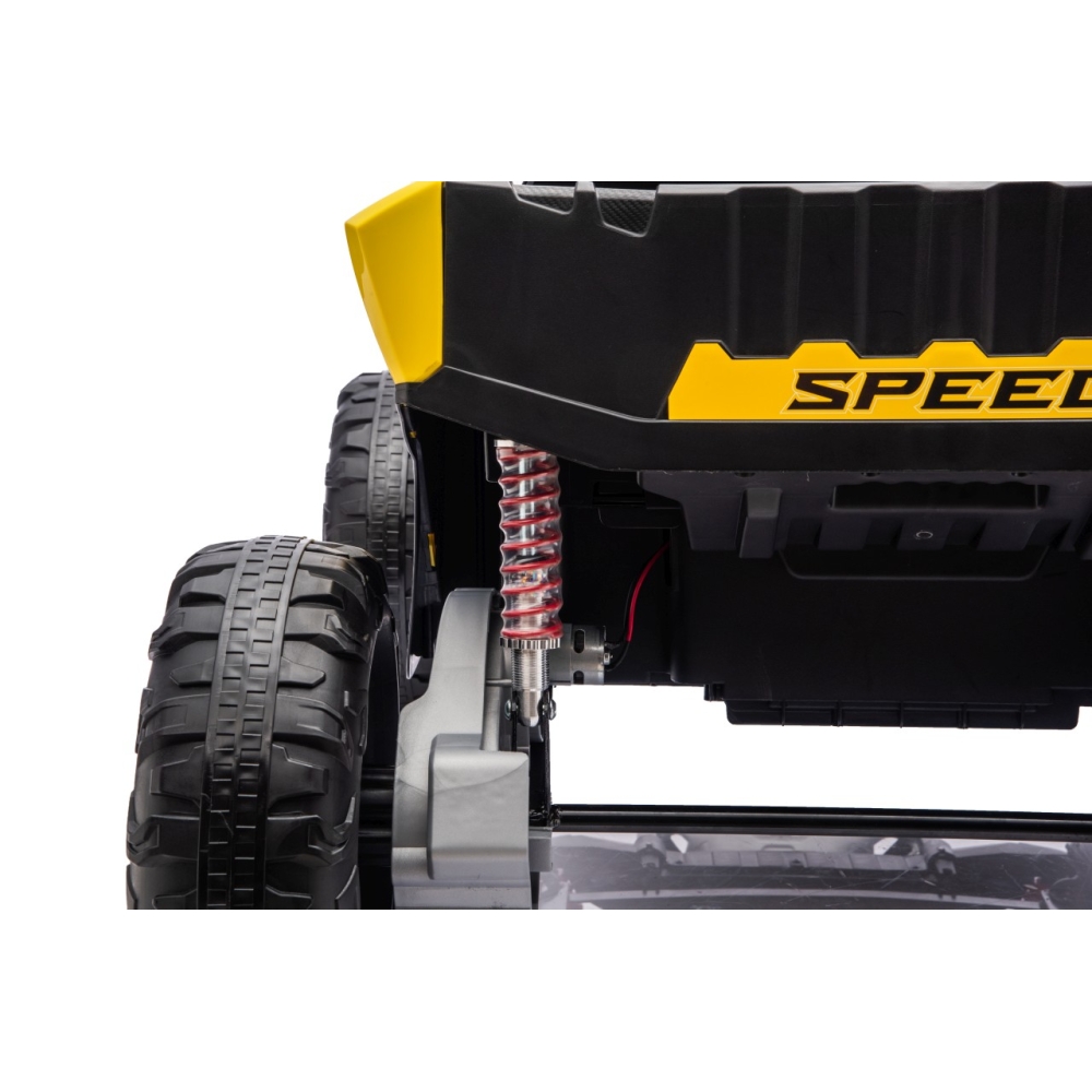 Elektrinis Buggy TURBO 23, Yellow-Elektromobiliai vaikams, Keturračiai ir bagiai-e-vaikas