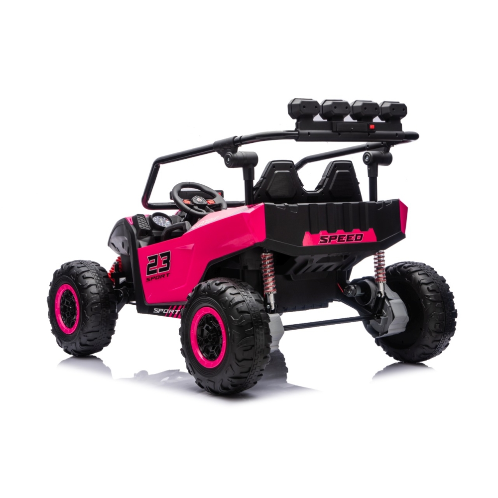 Elektrinis Buggy TURBO 23, Pink-Elektromobiliai vaikams, Keturračiai ir bagiai-e-vaikas