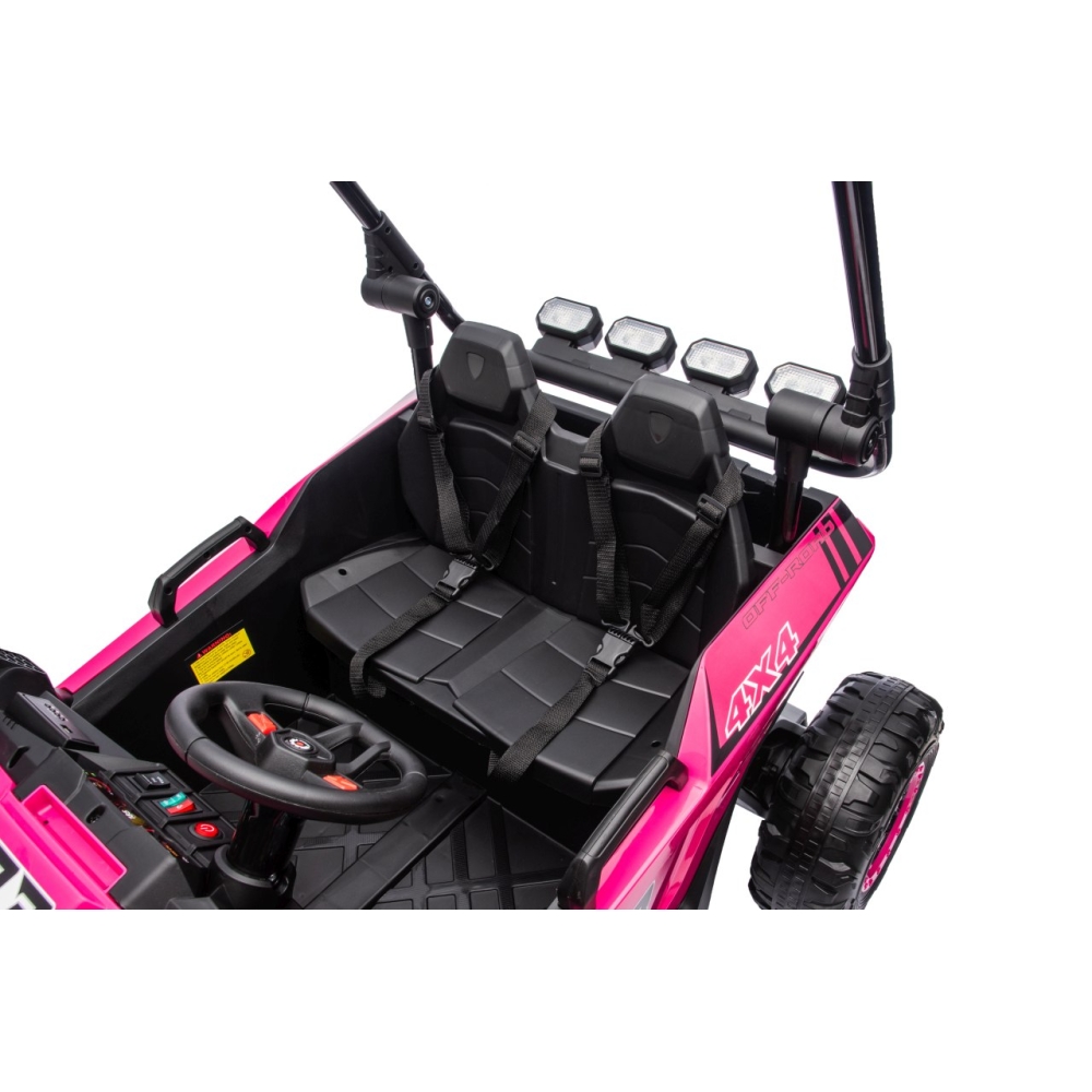 Elektrinis Buggy TURBO 23, Pink-Elektromobiliai vaikams, Keturračiai ir bagiai-e-vaikas