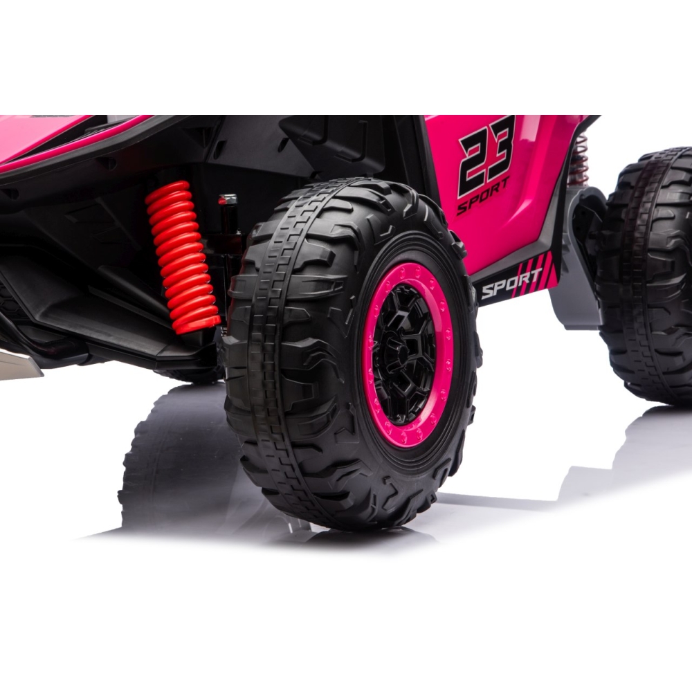 Elektrinis Buggy TURBO 23, Pink-Elektromobiliai vaikams, Keturračiai ir bagiai-e-vaikas
