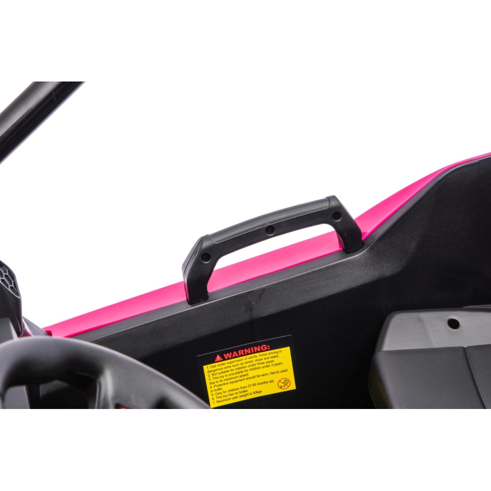 Elektrinis Buggy TURBO 23, Pink-Elektromobiliai vaikams, Keturračiai ir bagiai-e-vaikas