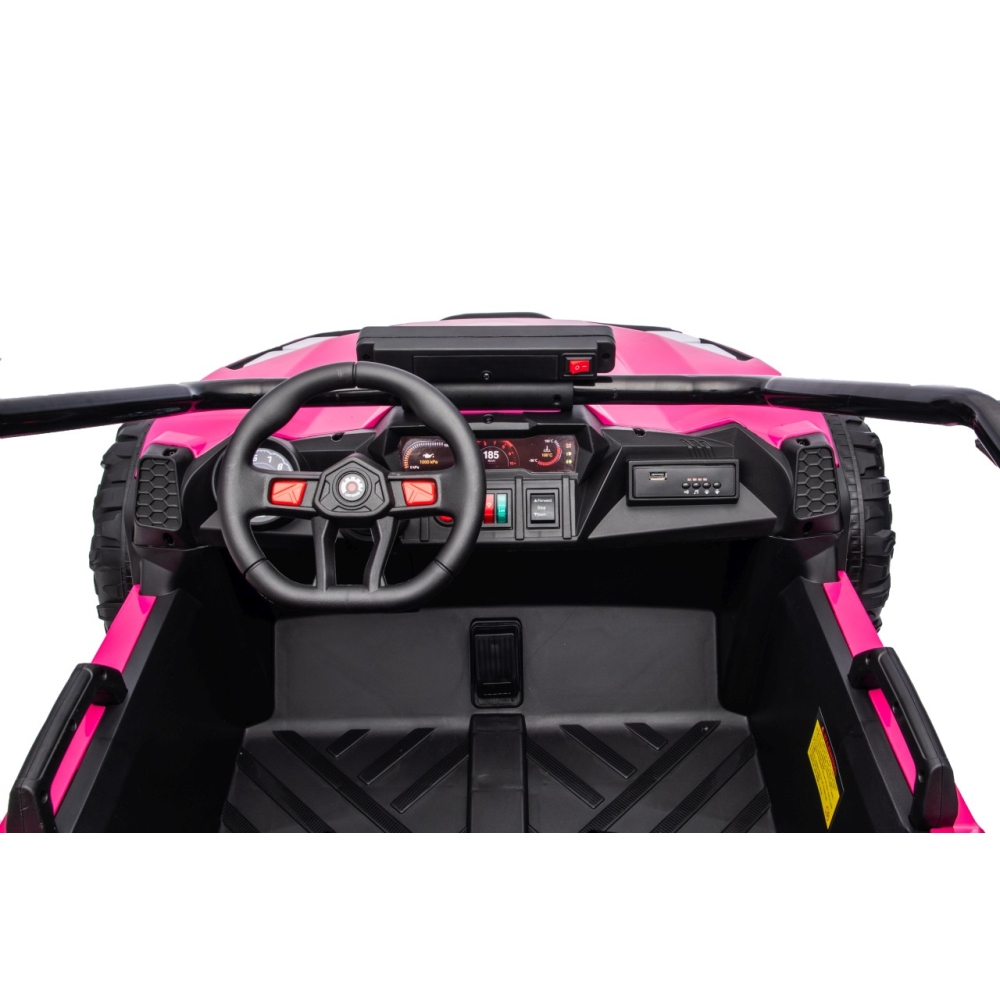 Elektrinis Buggy TURBO 23, Pink-Elektromobiliai vaikams, Keturračiai ir bagiai-e-vaikas