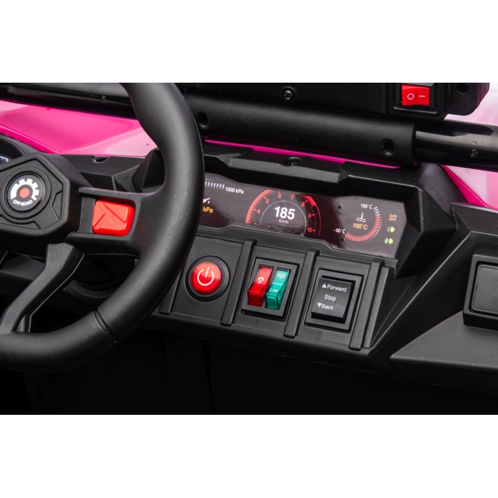 Elektrinis Buggy TURBO 23, Pink-Elektromobiliai vaikams, Keturračiai ir bagiai-e-vaikas