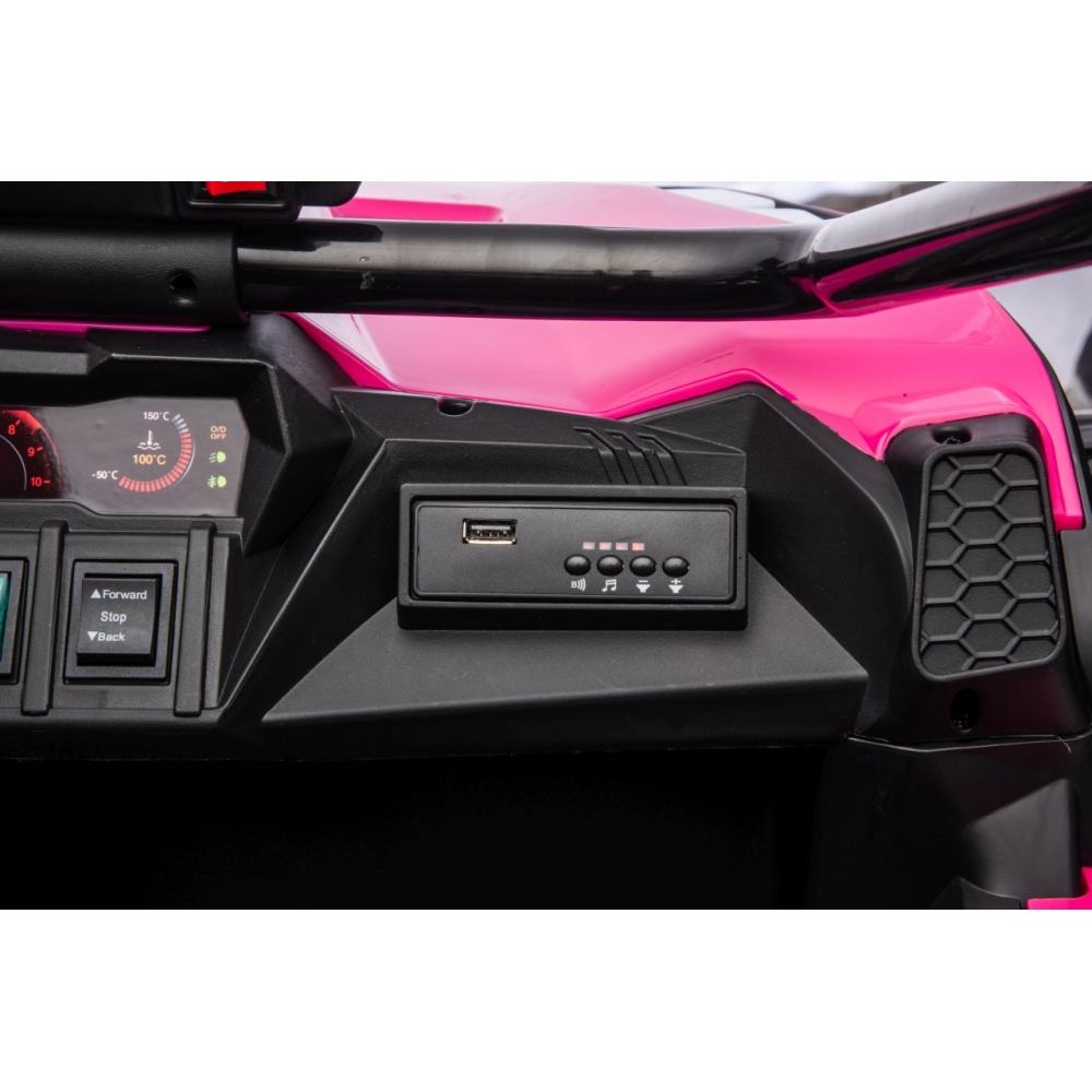 Elektrinis Buggy TURBO 23, Pink-Elektromobiliai vaikams, Keturračiai ir bagiai-e-vaikas