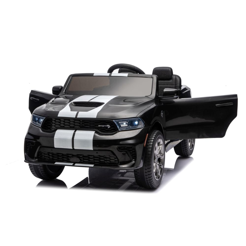 Elektromobilis Dodge Durango, Black-Elektromobiliai vaikams, Visureigiai-e-vaikas