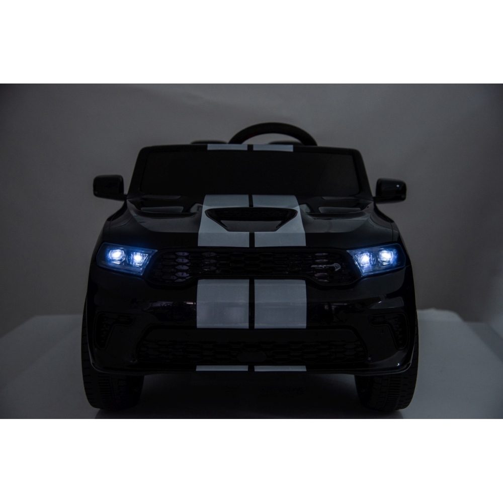Elektromobilis Dodge Durango, Black-Elektromobiliai vaikams, Visureigiai-e-vaikas