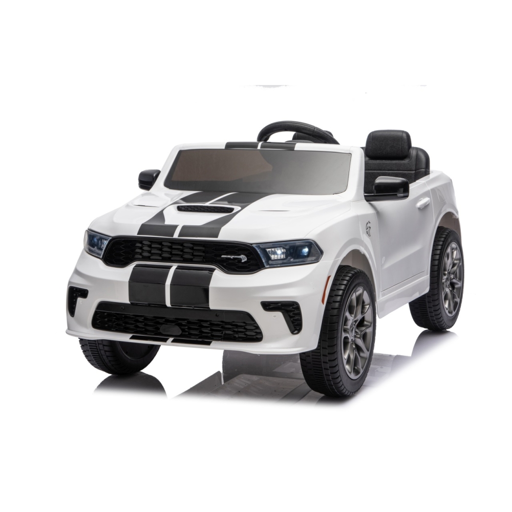 Elektromobilis Dodge Durango, White-Elektromobiliai vaikams, Visureigiai-e-vaikas