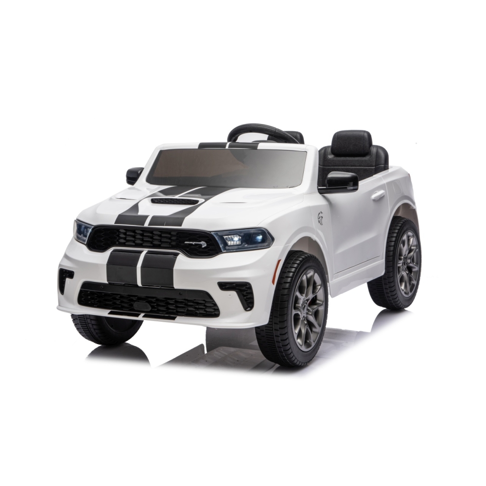 Elektromobilis Dodge Durango, White-Elektromobiliai vaikams, Visureigiai-e-vaikas