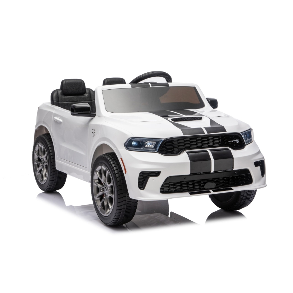 Elektromobilis Dodge Durango, White-Elektromobiliai vaikams, Visureigiai-e-vaikas