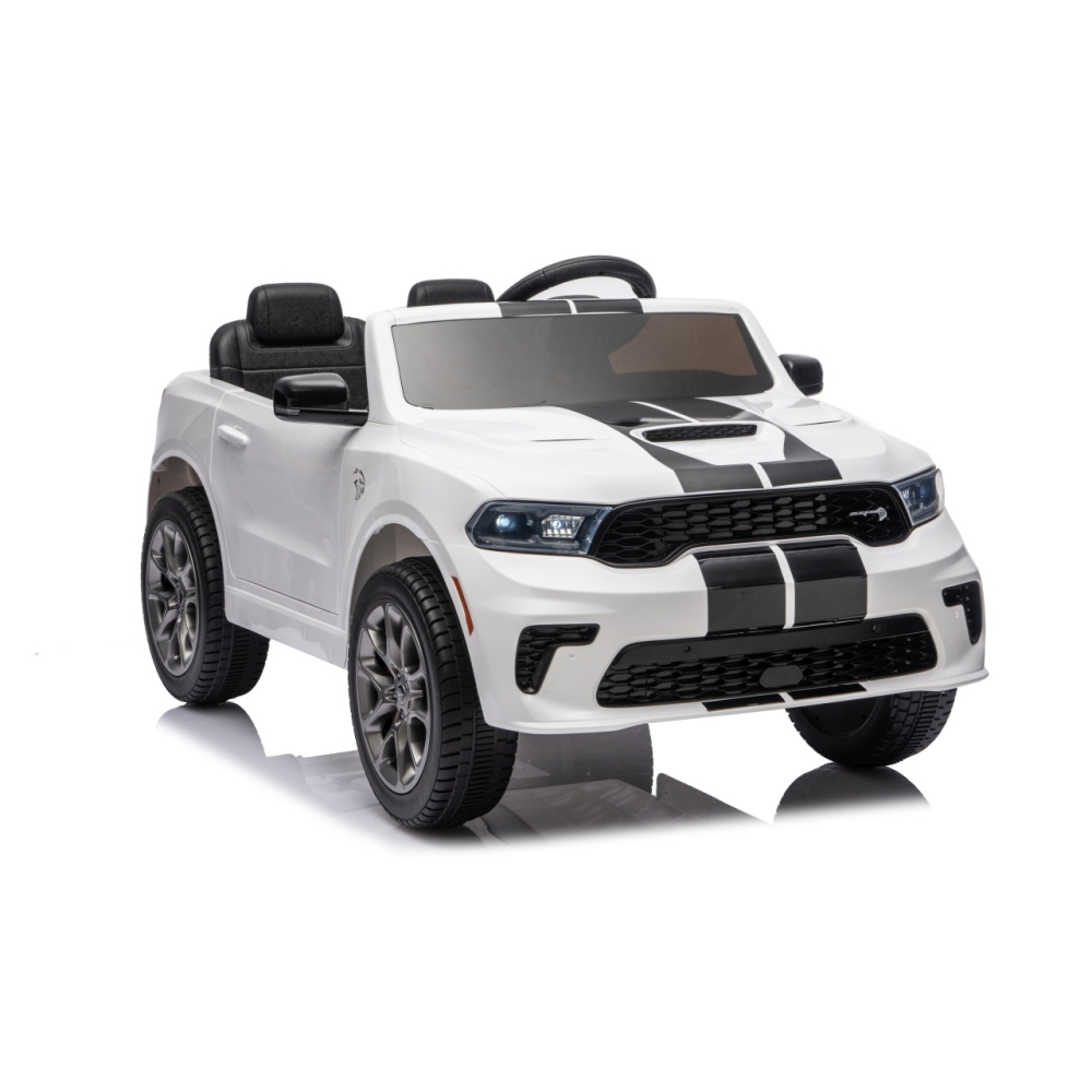 Elektromobilis Dodge Durango, White-Elektromobiliai vaikams, Visureigiai-e-vaikas