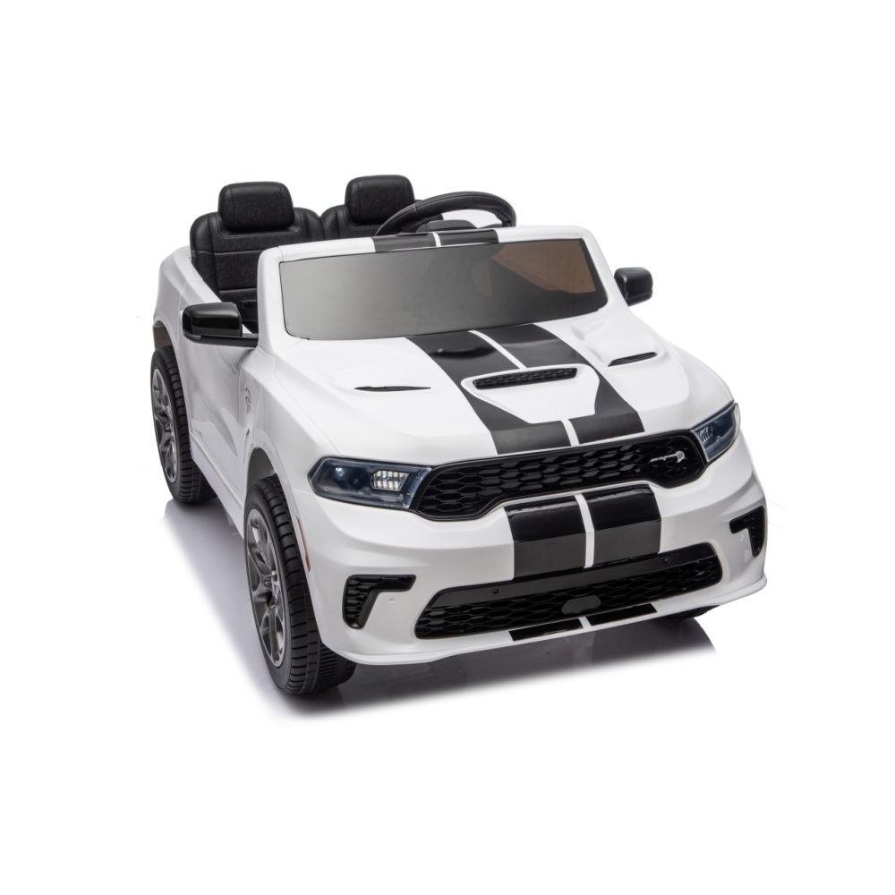 Elektromobilis Dodge Durango, White-Elektromobiliai vaikams, Visureigiai-e-vaikas