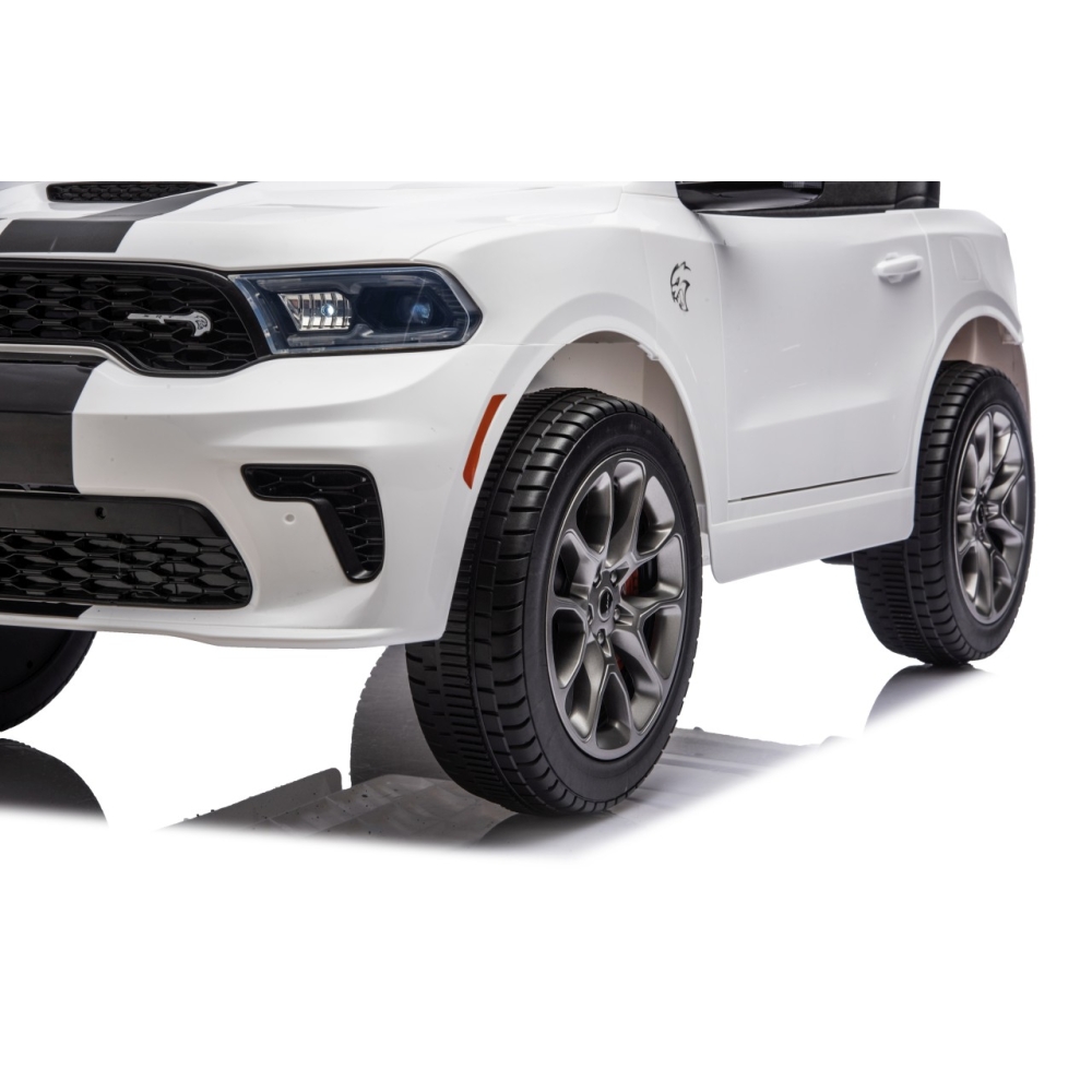 Elektromobilis Dodge Durango, White-Elektromobiliai vaikams, Visureigiai-e-vaikas