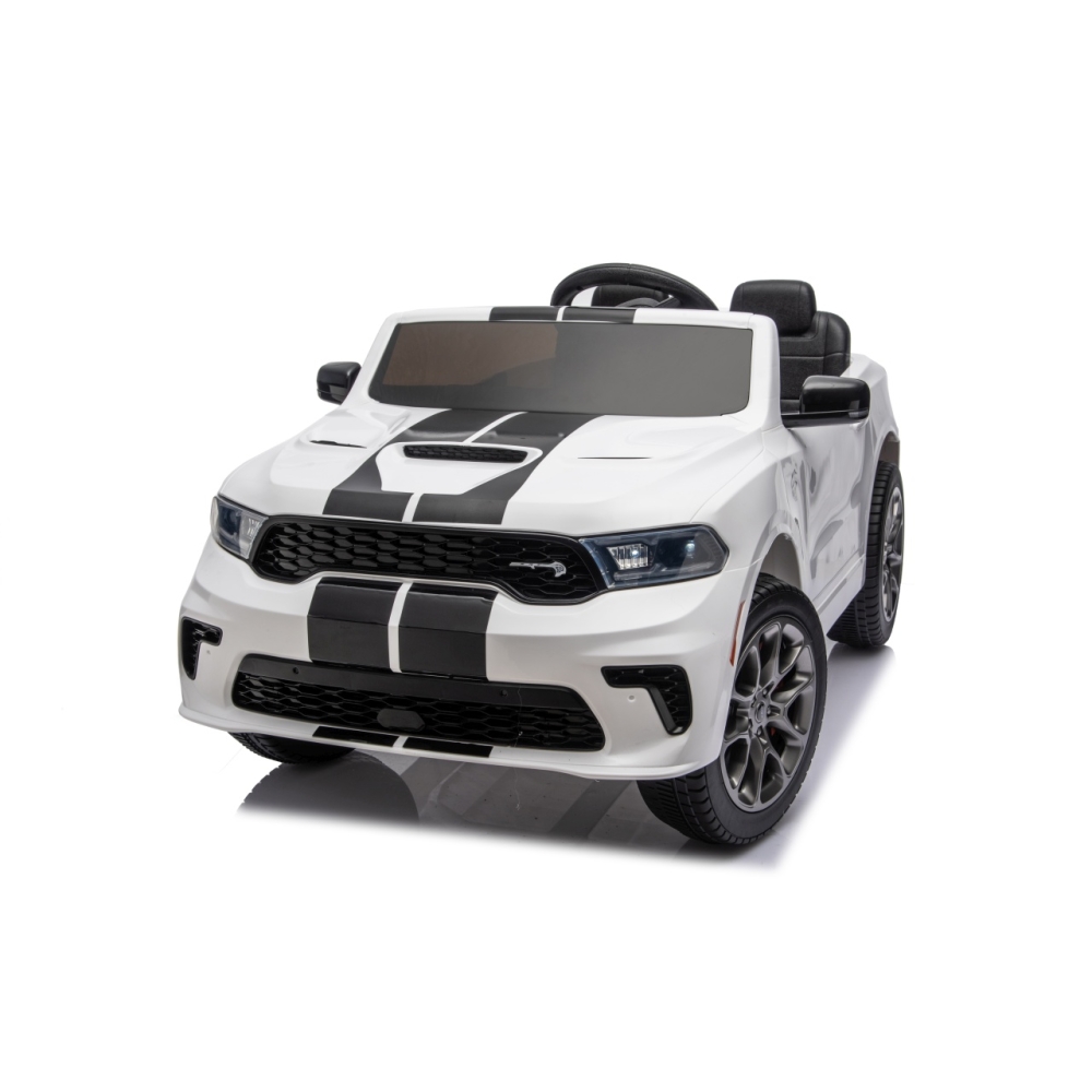 Elektromobilis Dodge Durango, White-Elektromobiliai vaikams, Visureigiai-e-vaikas