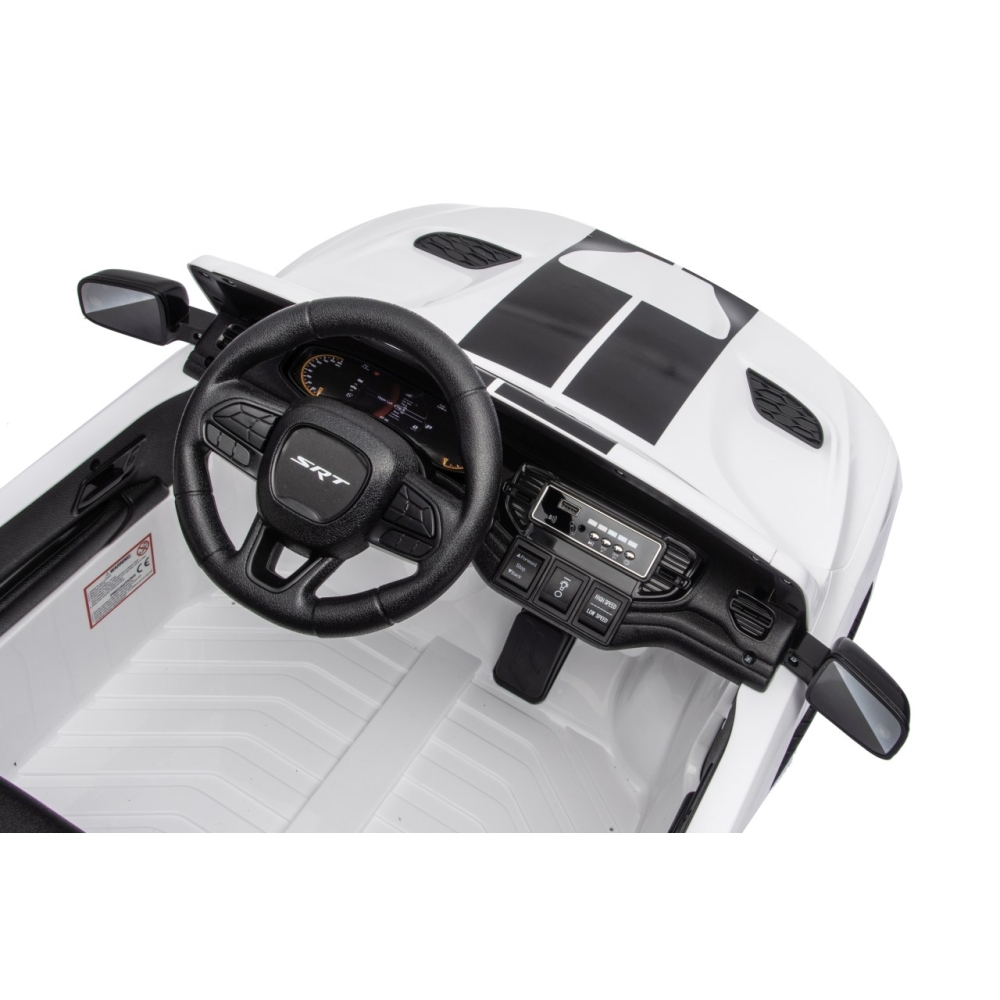 Elektromobilis Dodge Durango, White-Elektromobiliai vaikams, Visureigiai-e-vaikas