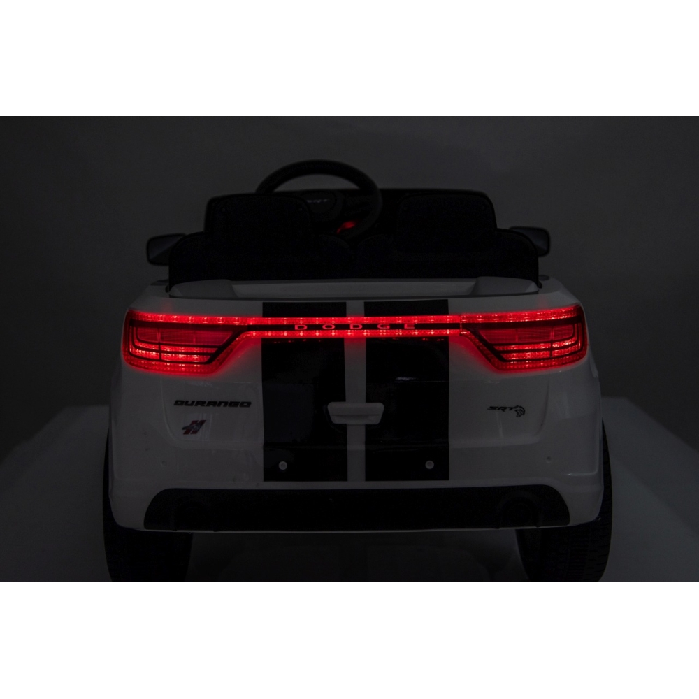 Elektromobilis Dodge Durango, White-Elektromobiliai vaikams, Visureigiai-e-vaikas