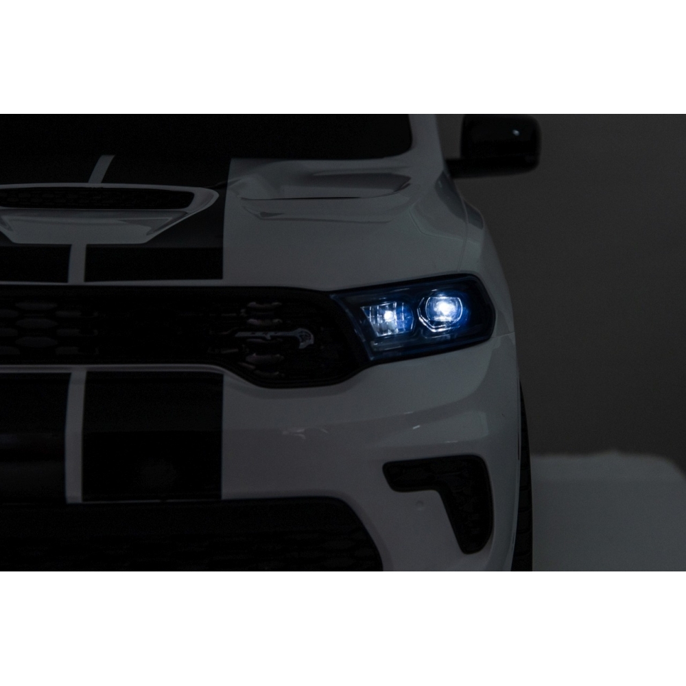 Elektromobilis Dodge Durango, White-Elektromobiliai vaikams, Visureigiai-e-vaikas