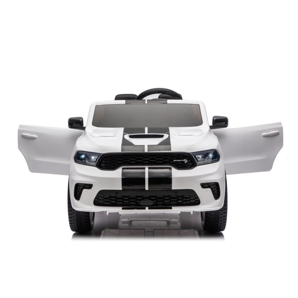 Elektromobilis Dodge Durango, White-Elektromobiliai vaikams, Visureigiai-e-vaikas