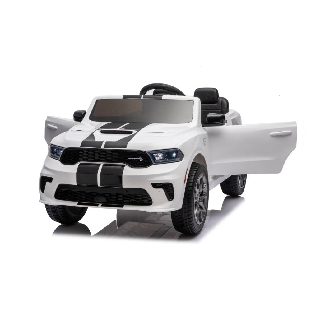 Elektromobilis Dodge Durango, White-Elektromobiliai vaikams, Visureigiai-e-vaikas