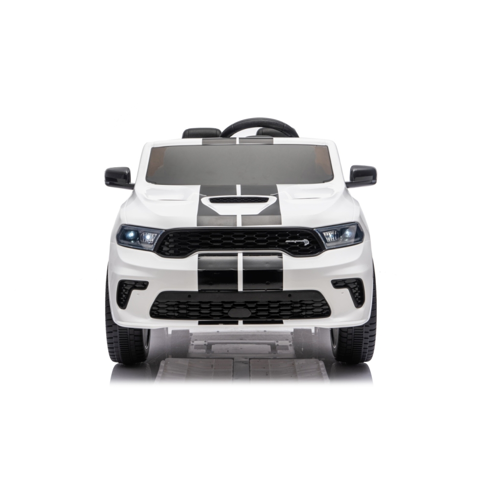 Elektromobilis Dodge Durango, White-Elektromobiliai vaikams, Visureigiai-e-vaikas